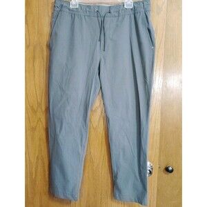 VUORI XL Meta Elastic Waist Pant Gray V463 Athletic Drawstring Pockets EC